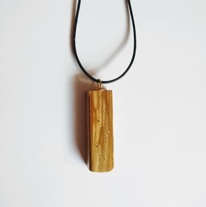 Wood Pendant Necklace